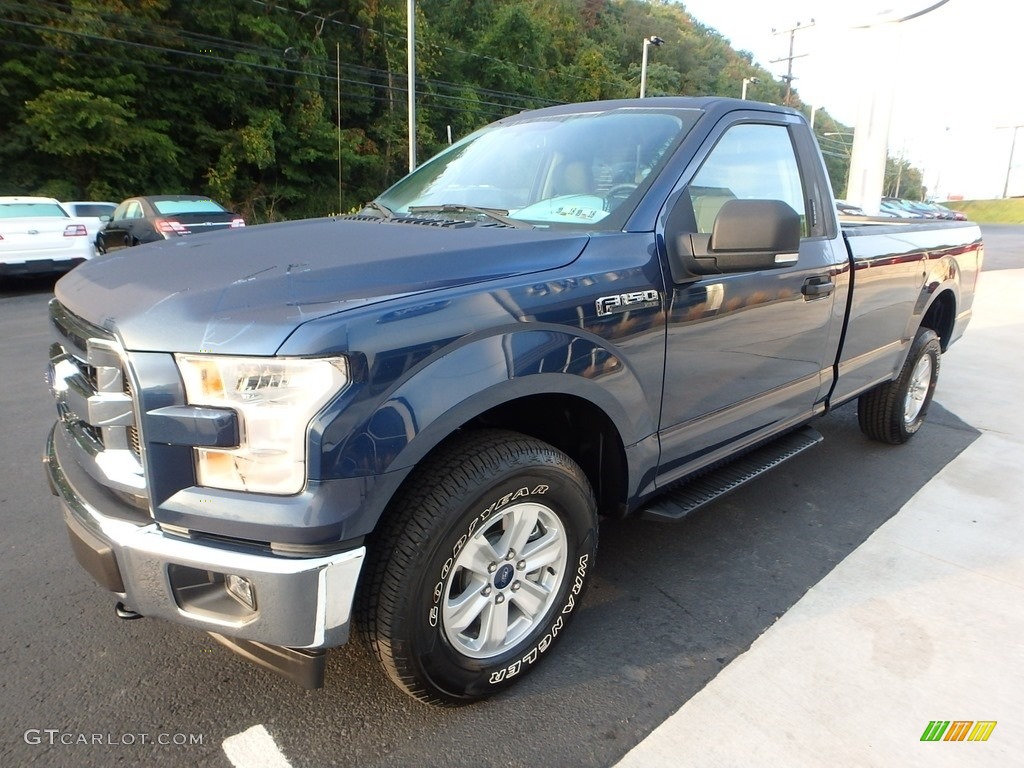 2017 F150 XLT Regular Cab 4x4 - Blue Jeans / Earth Gray photo #6