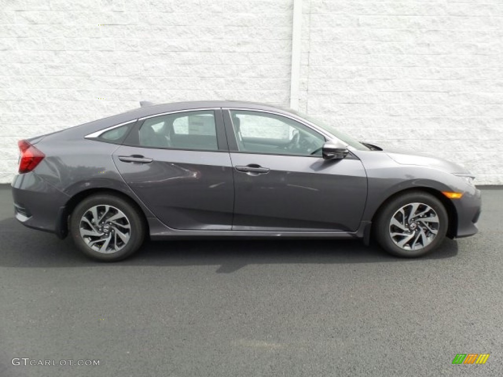 2017 Civic EX Sedan - Modern Steel Metallic / Gray photo #2