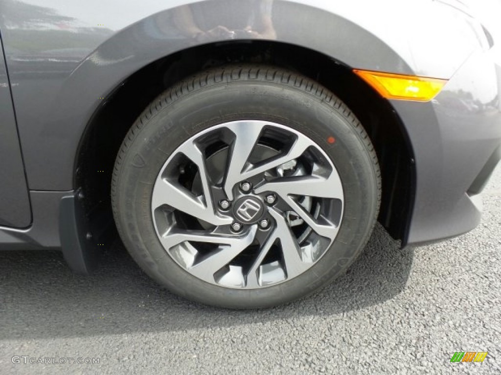 2017 Civic EX Sedan - Modern Steel Metallic / Gray photo #3