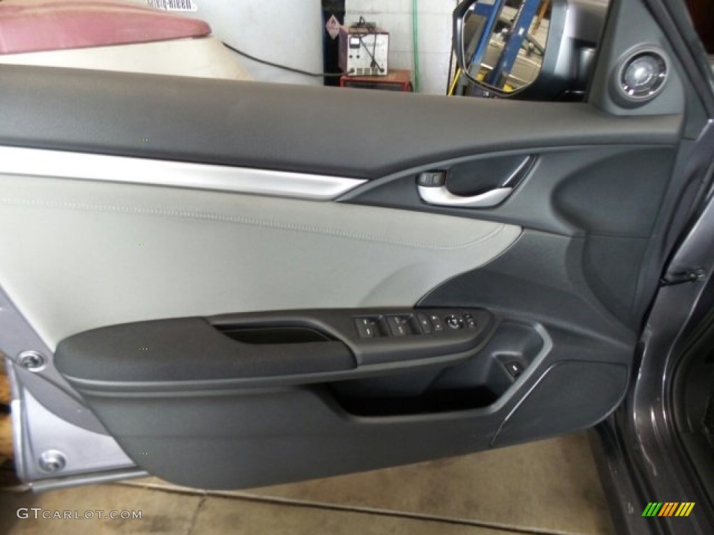 2017 Civic EX Sedan - Modern Steel Metallic / Gray photo #13