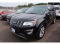 2017 Shadow Black Ford Explorer Limited 4WD  photo #3