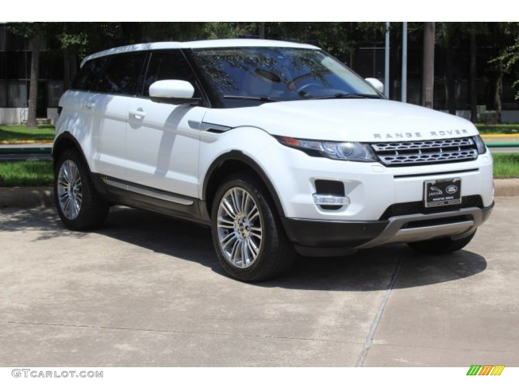 2012 Range Rover Evoque Prestige - Fuji White / Tan/Ivory/Espresso photo #1