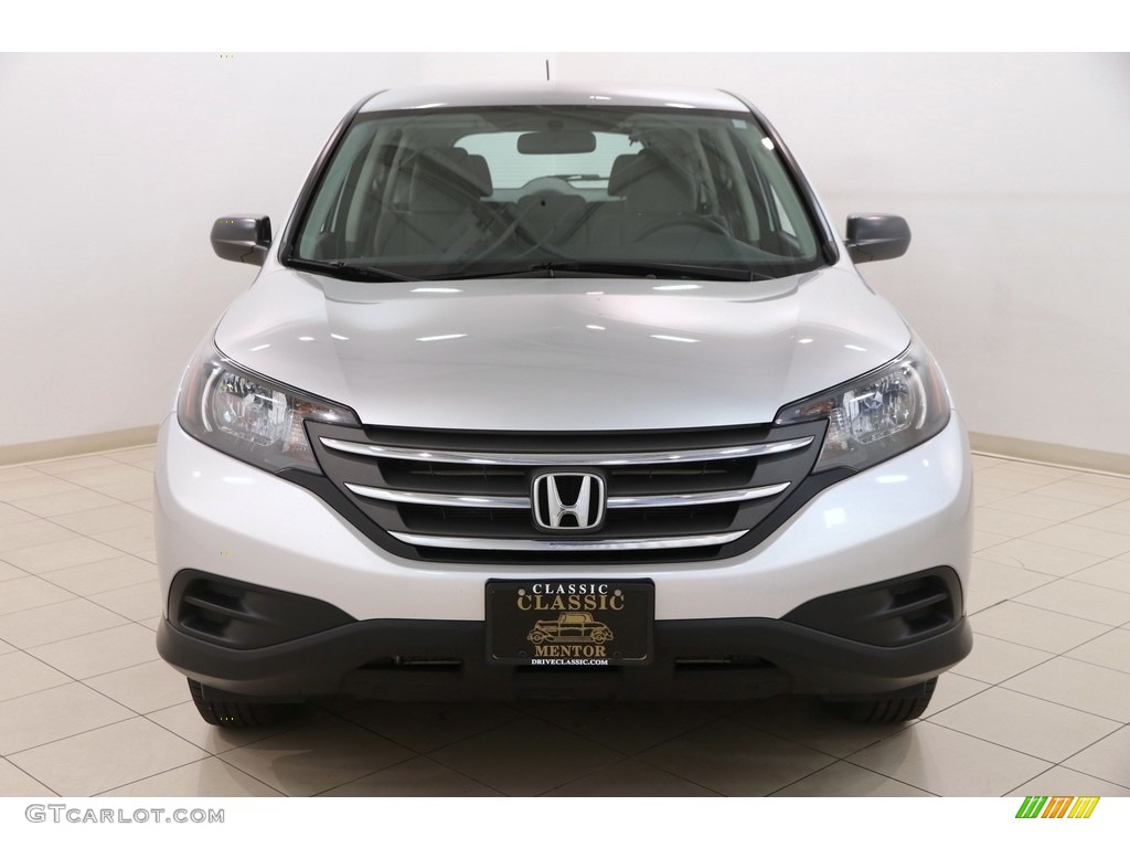 2014 CR-V LX AWD - Alabaster Silver Metallic / Gray photo #2