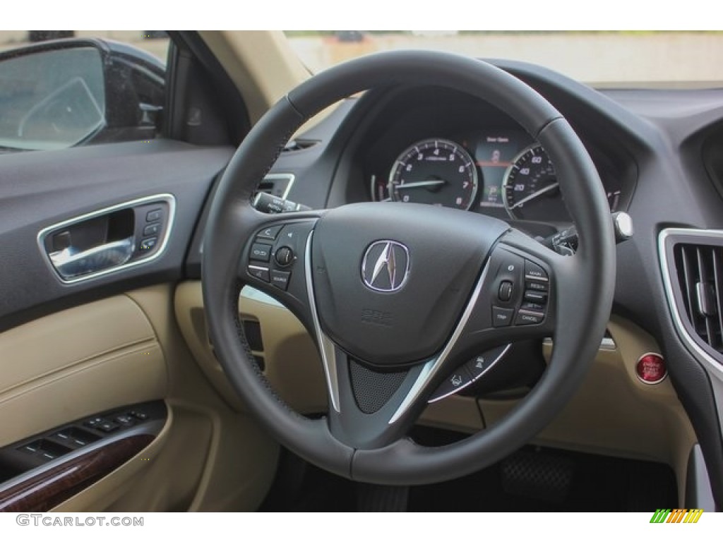 2018 Acura TLX Technology Sedan Parchment Steering Wheel Photo #122703063