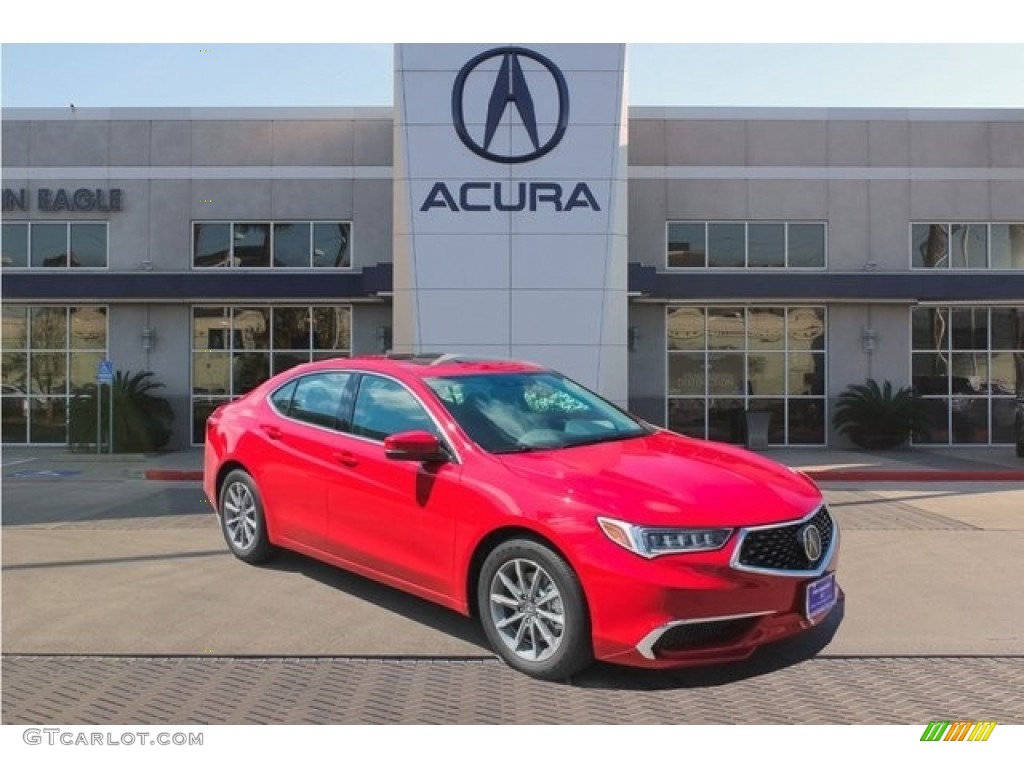 2018 TLX Sedan - San Marino Red / Parchment photo #1