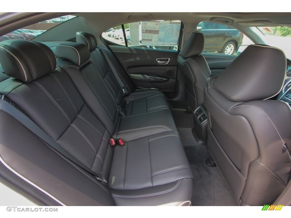 Ebony Interior 2018 Acura TLX V6 SH-AWD Technology Sedan Photo #122703909