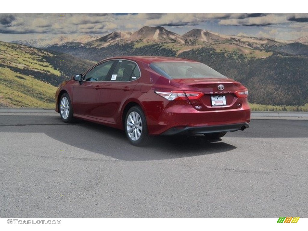 2018 Camry LE - Ruby Flare Pearl / Black photo #3