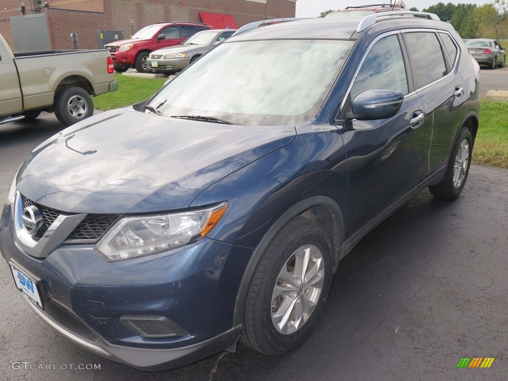 2015 Rogue SV AWD - Arctic Blue Metallic / Charcoal photo #3