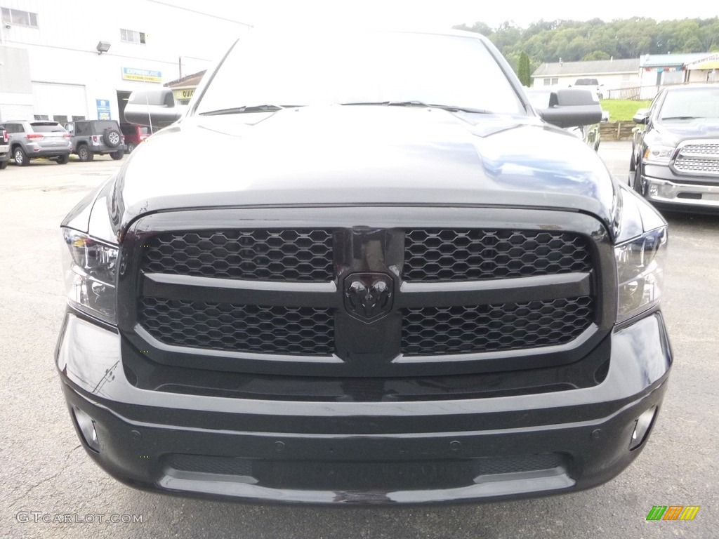2018 1500 Big Horn Crew Cab 4x4 - Brilliant Black Crystal Pearl / Black/Diesel Gray photo #8