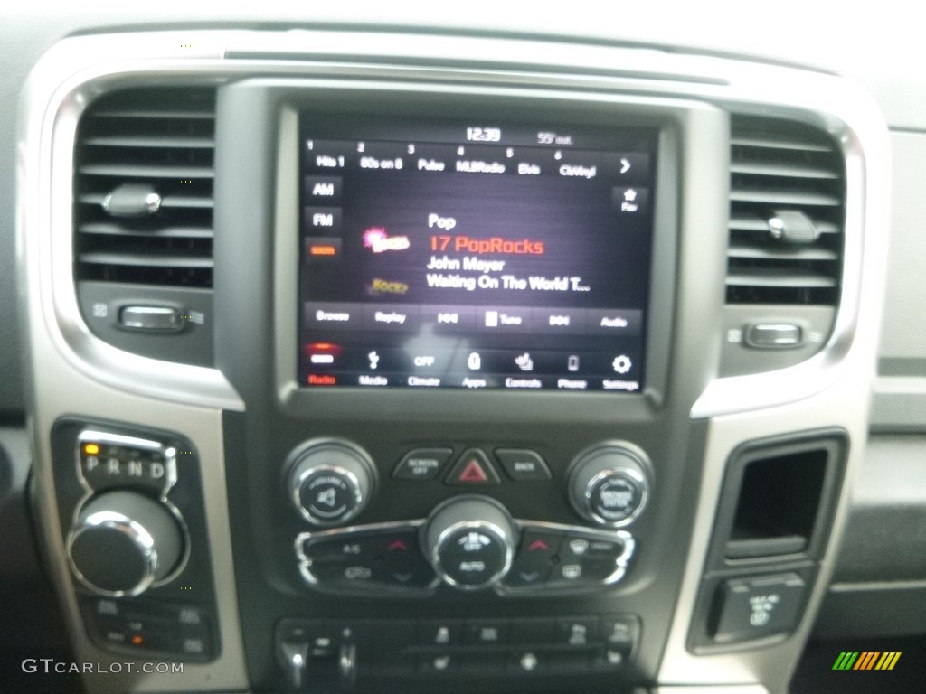 2018 1500 Big Horn Crew Cab 4x4 - Brilliant Black Crystal Pearl / Black/Diesel Gray photo #17
