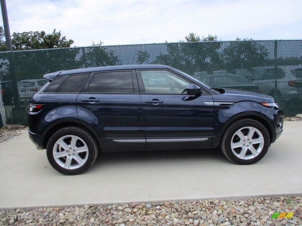 2014 Range Rover Evoque Pure Plus - Loire Blue Metallic / Almond/Espresso photo #2