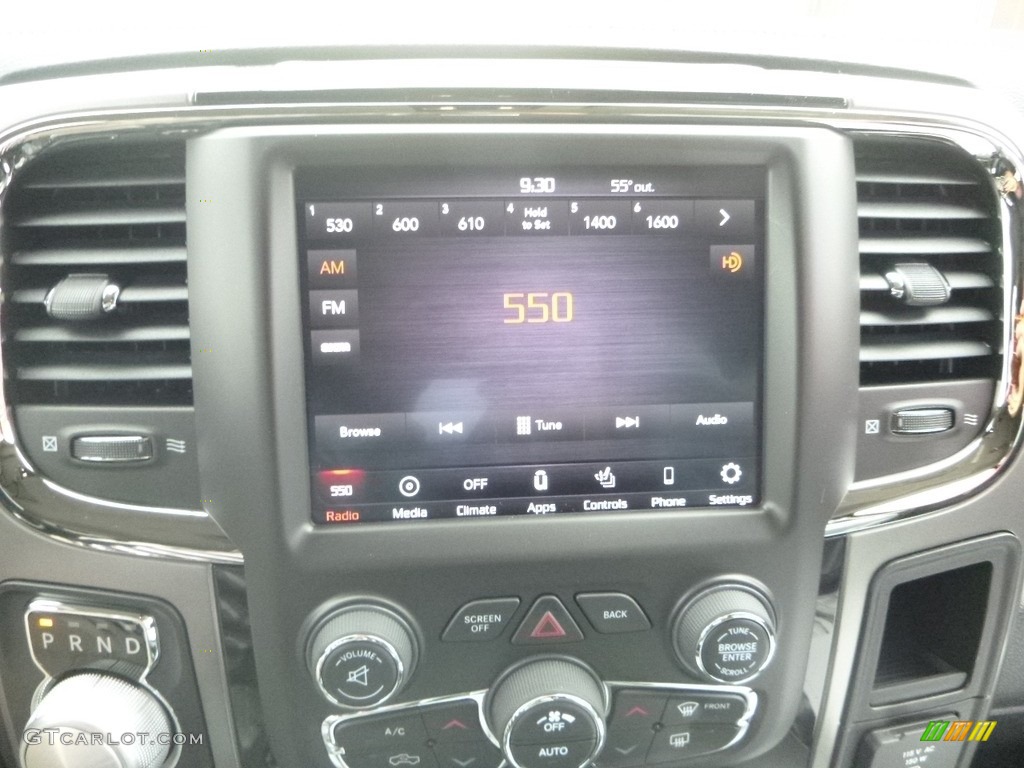 2018 1500 Night Crew Cab 4x4 - Brilliant Black Crystal Pearl / Black photo #18