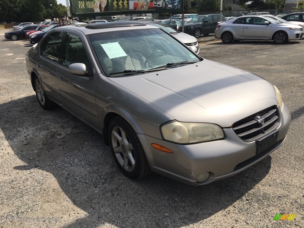 2001 Maxima SE - Sterling Mist Metallic / Black photo #8