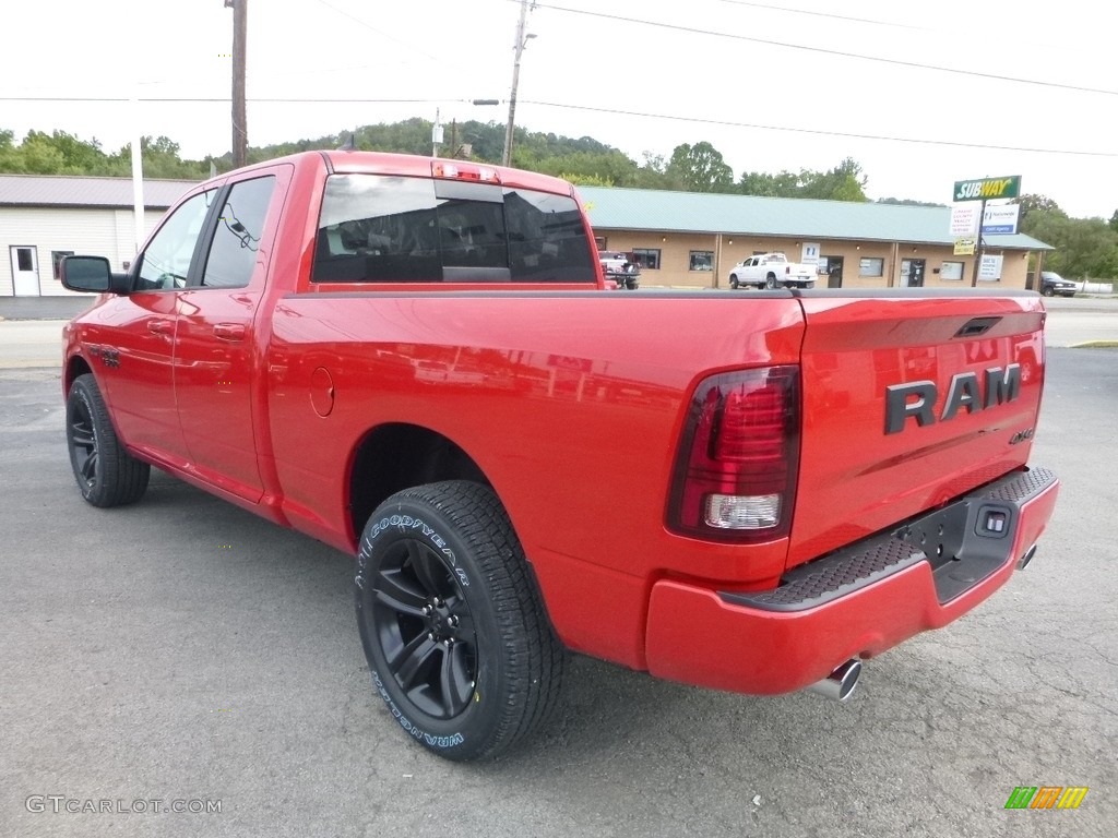 2018 1500 Sport Quad Cab 4x4 - Flame Red / Black photo #3