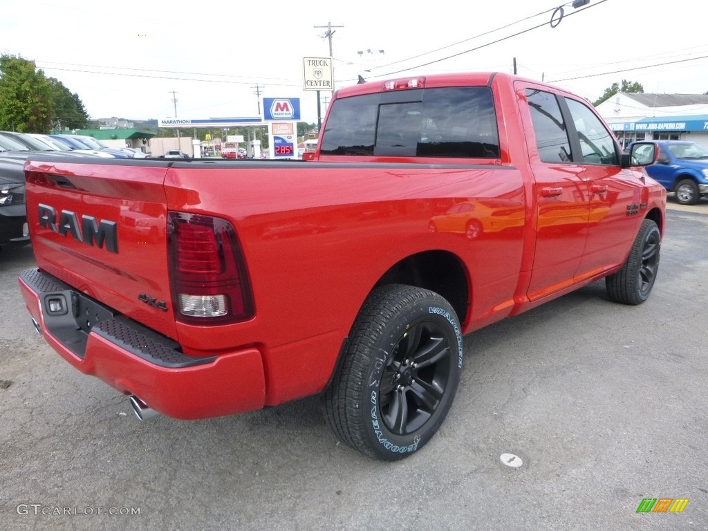 2018 1500 Sport Quad Cab 4x4 - Flame Red / Black photo #5
