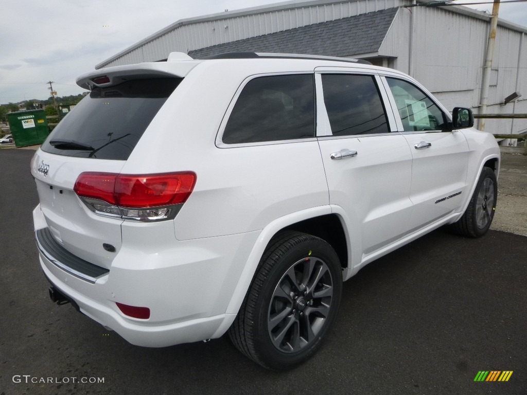 2018 Grand Cherokee Overland 4x4 - Bright White / Black photo #5