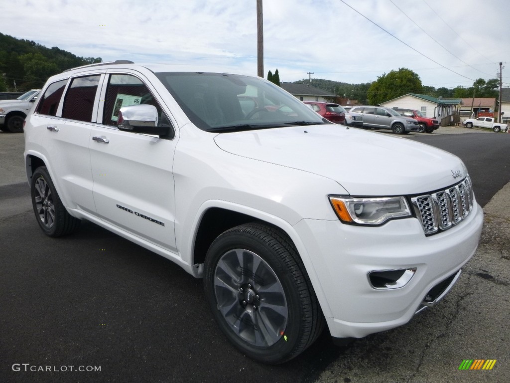 2018 Grand Cherokee Overland 4x4 - Bright White / Black photo #8