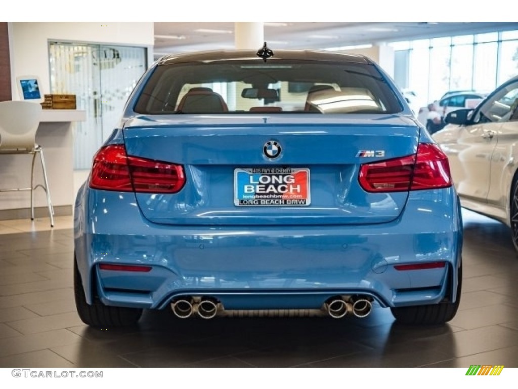 2018 M3 Sedan - Yas Marina Blue Metallic / Sakhir Orange/Black photo #4