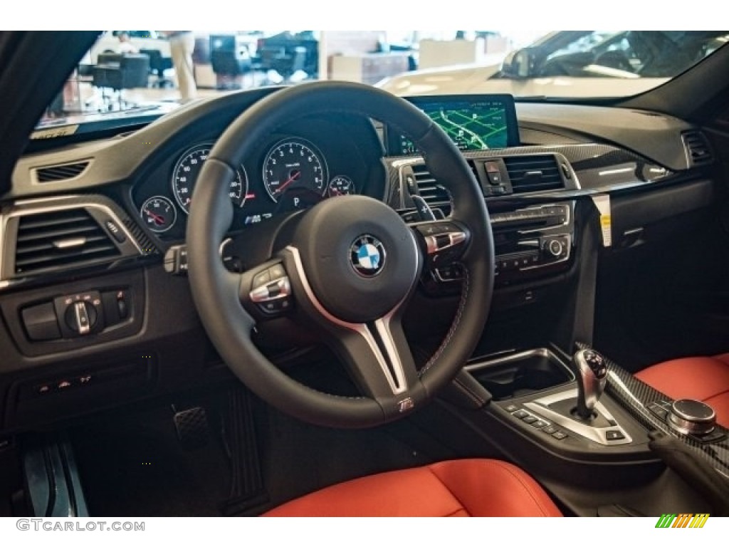 2018 M3 Sedan - Yas Marina Blue Metallic / Sakhir Orange/Black photo #5