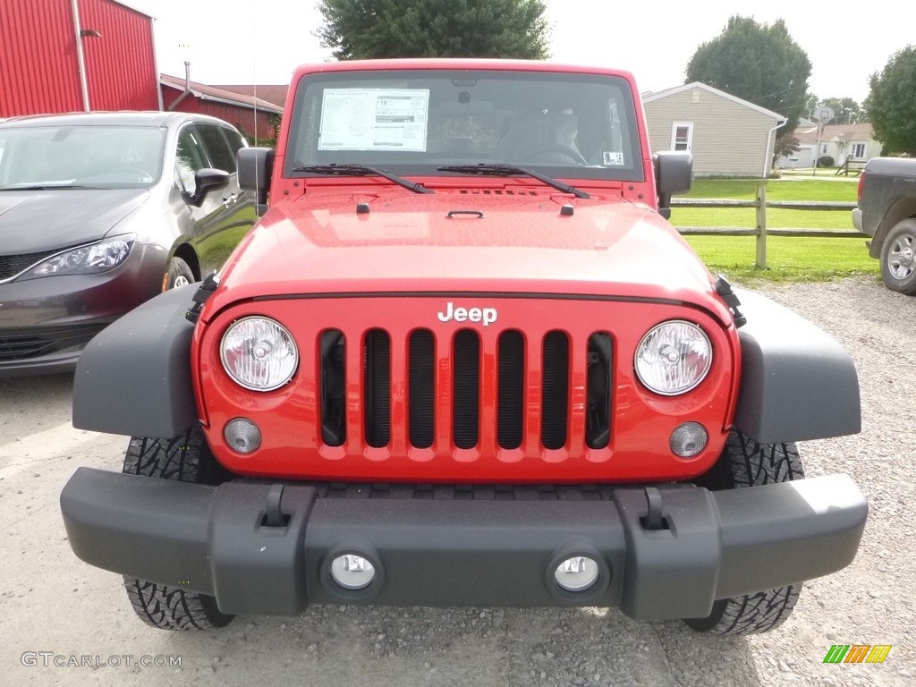 2017 Wrangler Unlimited Sport 4x4 - Firecracker Red / Black photo #11