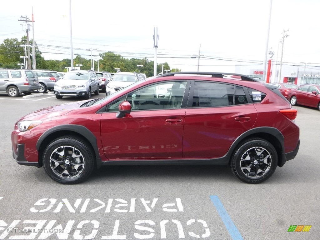 2018 Crosstrek 2.0i Premium - Venetian Red Pearl / Black photo #7