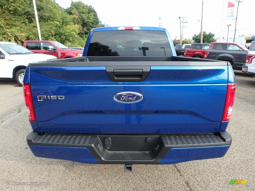 2017 F150 XL SuperCrew 4x4 - Lightning Blue / Earth Gray photo #3