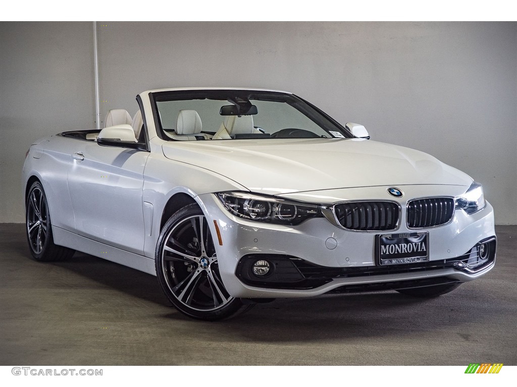 Mineral White Metallic 2018 BMW 4 Series 430i Convertible Exterior Photo #122713667