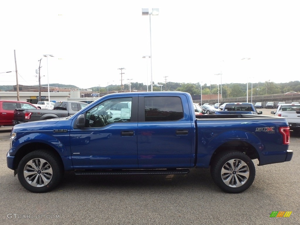 2017 F150 XL SuperCrew 4x4 - Lightning Blue / Earth Gray photo #5