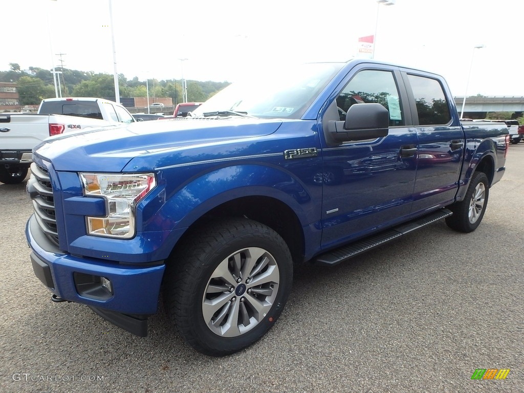 2017 F150 XL SuperCrew 4x4 - Lightning Blue / Earth Gray photo #6