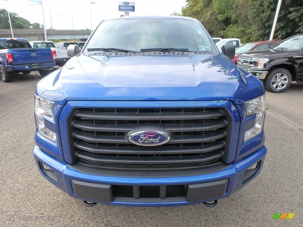 2017 F150 XL SuperCrew 4x4 - Lightning Blue / Earth Gray photo #7