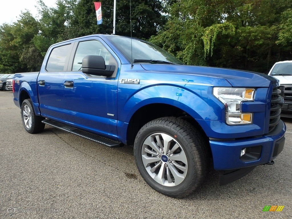 2017 F150 XL SuperCrew 4x4 - Lightning Blue / Earth Gray photo #8