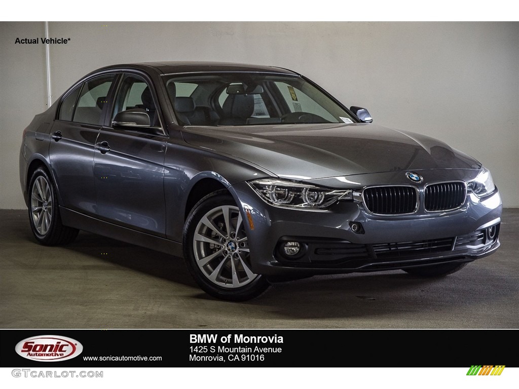 2018 3 Series 320i Sedan - Mineral Grey Metallic / Black photo #1