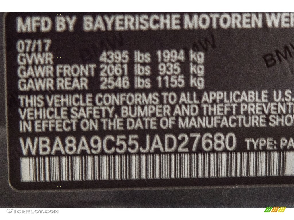 2018 3 Series 320i Sedan - Mineral Grey Metallic / Black photo #10