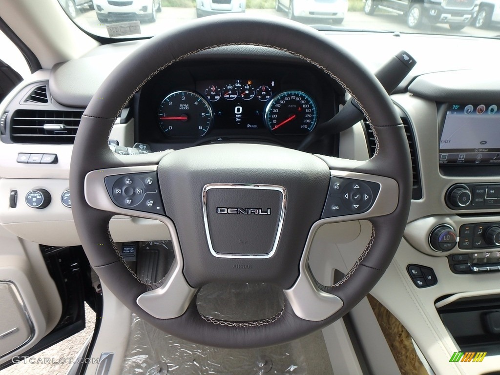 2017 GMC Yukon XL Denali 4WD Cocoa/­Shale Steering Wheel Photo #122715188