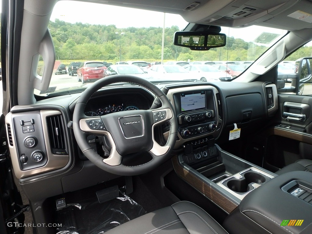 2018 GMC Sierra 2500HD Denali Crew Cab 4x4 Jet Black Dashboard Photo #122716130