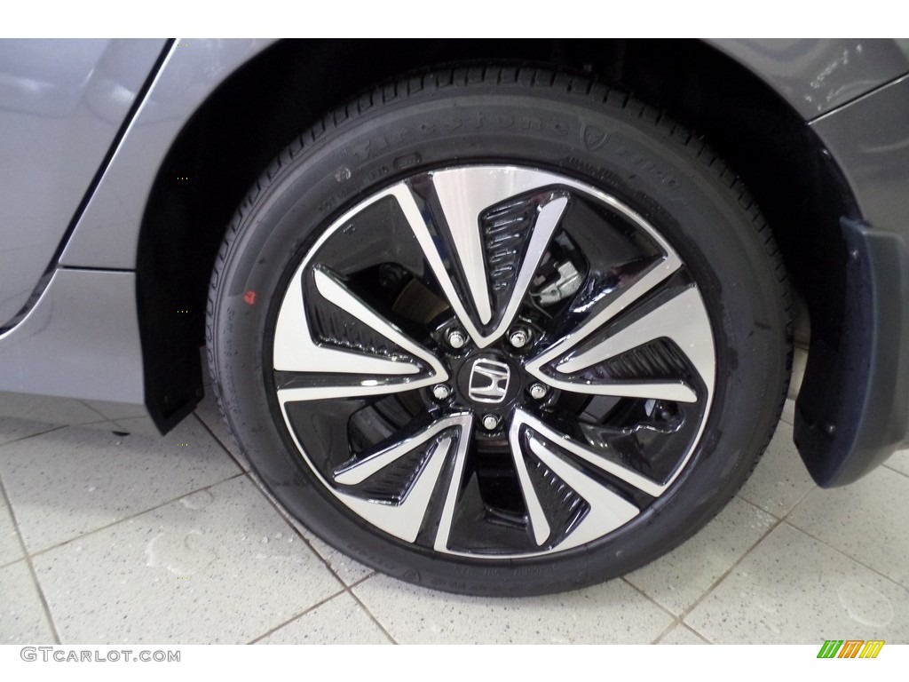 2017 Civic EX-L Sedan - Modern Steel Metallic / Gray photo #15