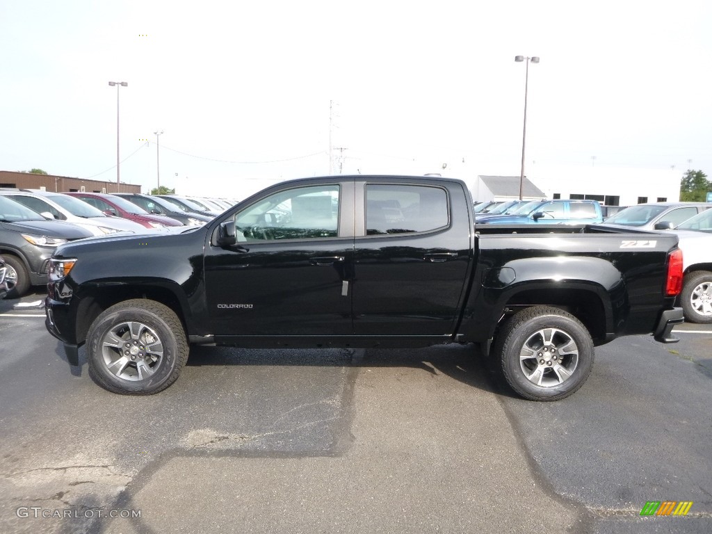 Black 2018 Chevrolet Colorado Z71 Crew Cab 4x4 Exterior Photo #122718473