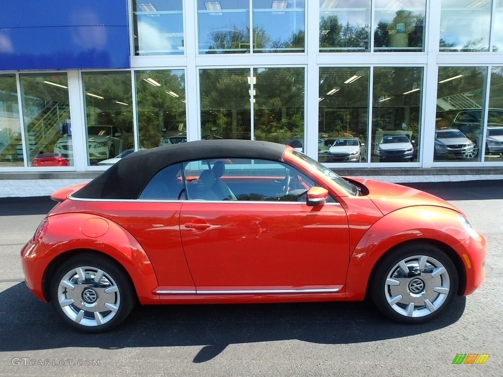 2016 Beetle 1.8T S - Habanero Orange Metallic / Black photo #2