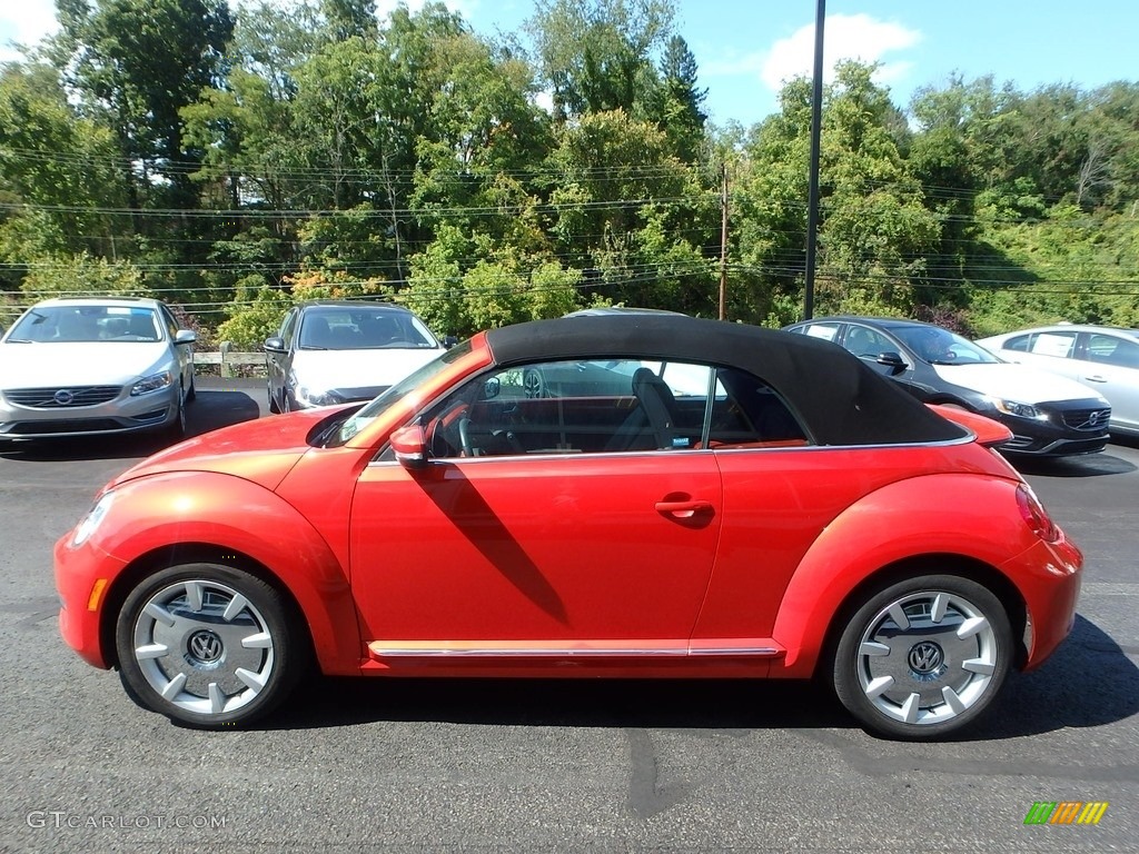 2016 Beetle 1.8T S - Habanero Orange Metallic / Black photo #6