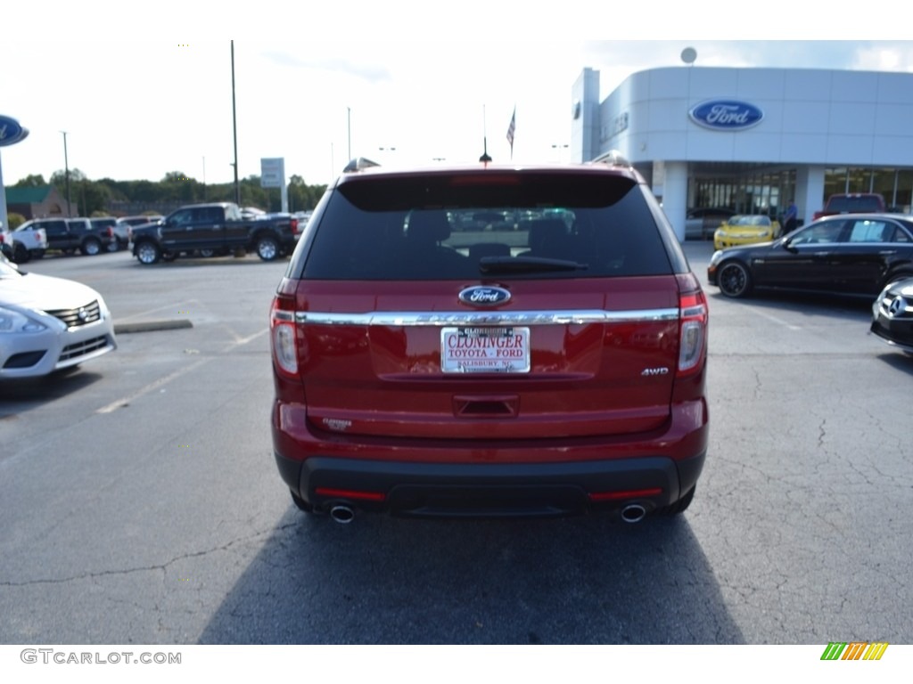 2013 Explorer 4WD - Ruby Red Metallic / Medium Light Stone photo #4