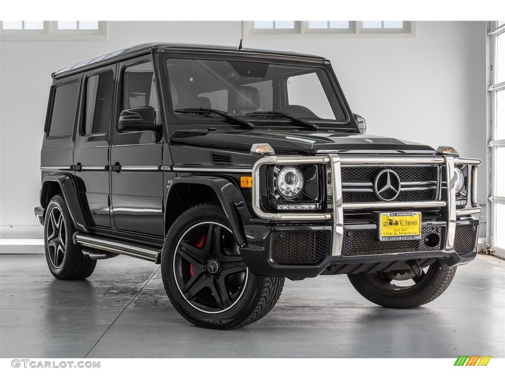 Obsidian Black Metallic 2017 Mercedes-Benz G 63 AMG Exterior Photo #122727275