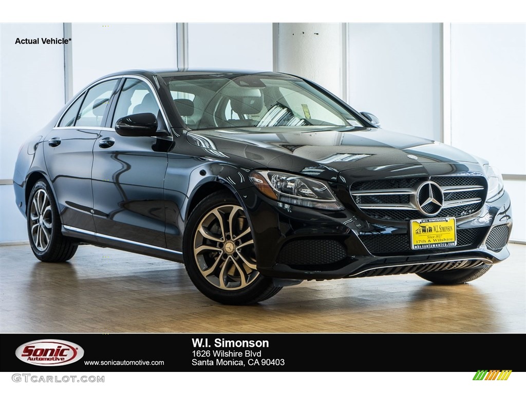 2017 C 300 Sedan - Black / Black photo #1