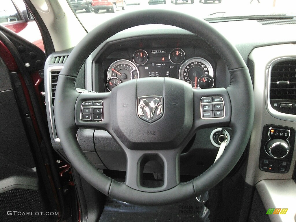 2018 1500 Big Horn Crew Cab 4x4 - Delmonico Red Pearl / Black/Diesel Gray photo #8