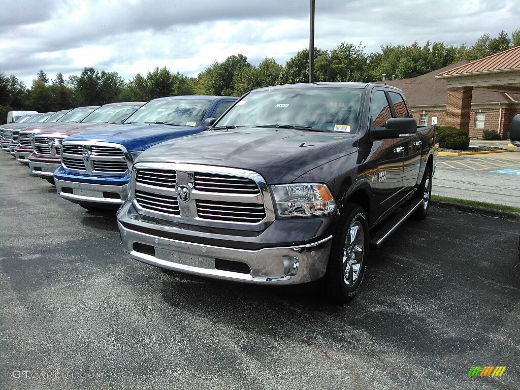 2018 1500 Big Horn Crew Cab 4x4 - Granite Crystal Metallic / Black/Diesel Gray photo #1