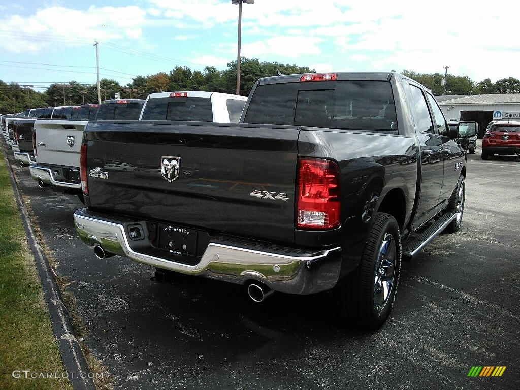 2018 1500 Big Horn Crew Cab 4x4 - Granite Crystal Metallic / Black/Diesel Gray photo #3
