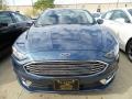 2018 Blue Metallic Ford Fusion SE  photo #2