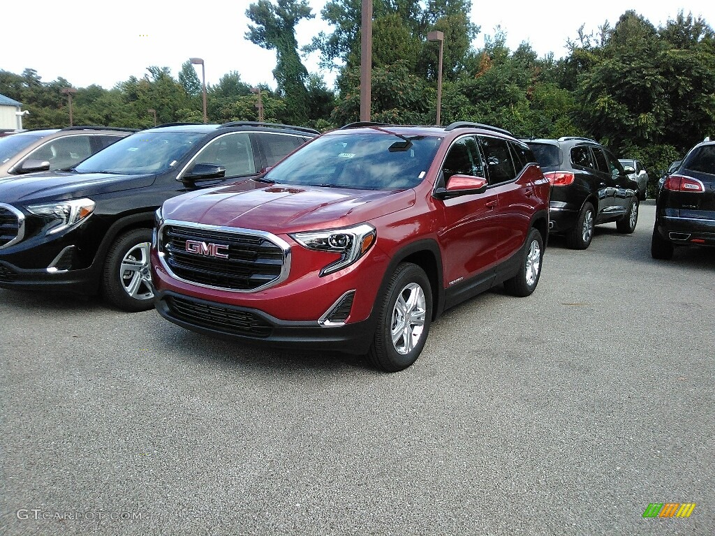 Red Quartz Tintcoat 2018 GMC Terrain SLE AWD Exterior Photo #122733521