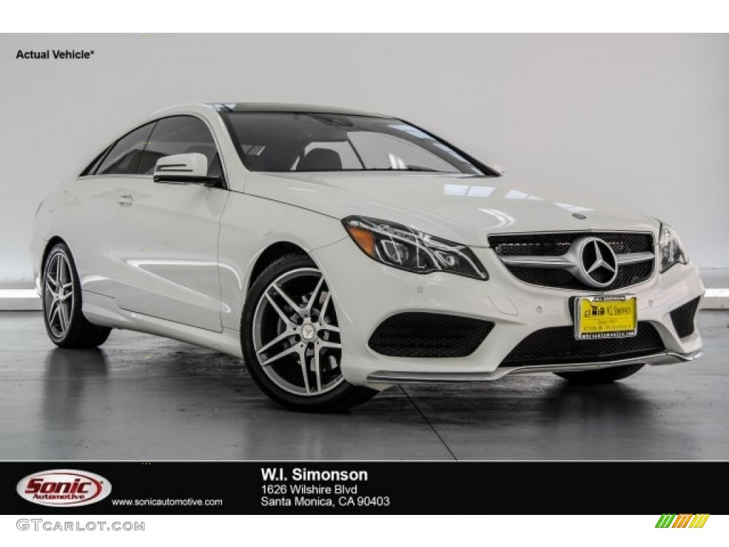 2016 E 400 Coupe - designo Diamond White Metallic / Black photo #1