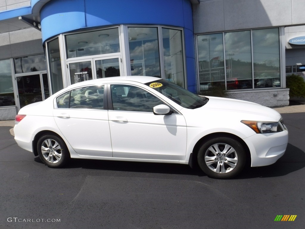 2009 Accord LX-P Sedan - Taffeta White / Ivory photo #2