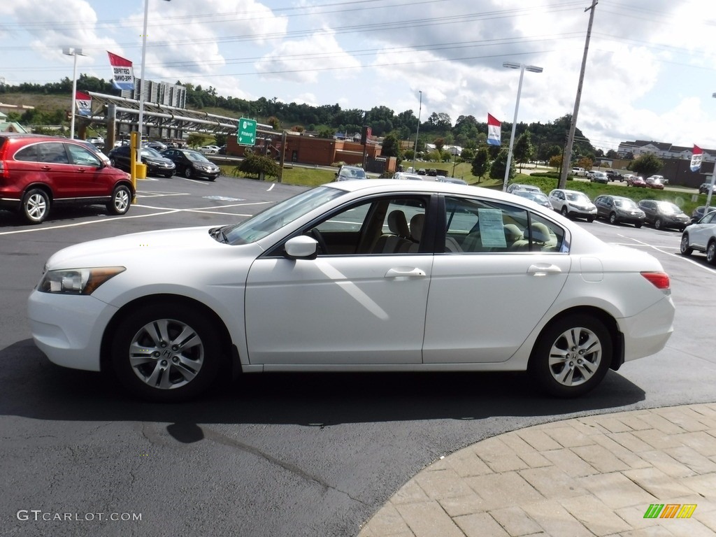 2009 Accord LX-P Sedan - Taffeta White / Ivory photo #6
